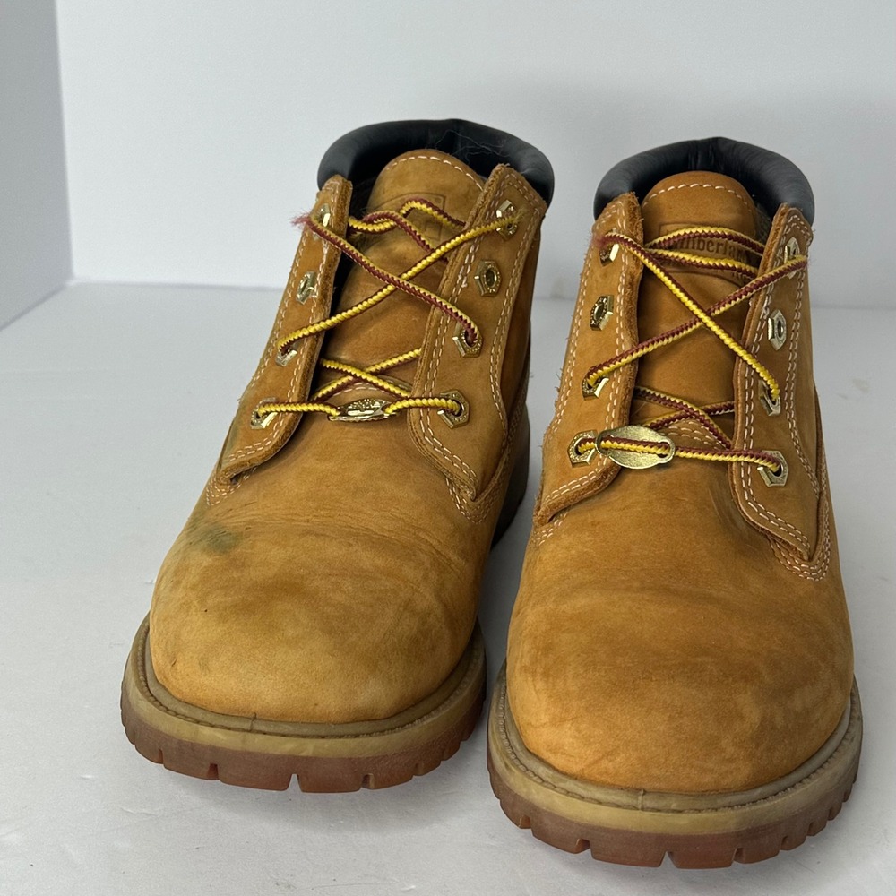 Timberland Nellie Chukka Double Waterproof Wheat Nubuck Boots Womens 8M 23399
